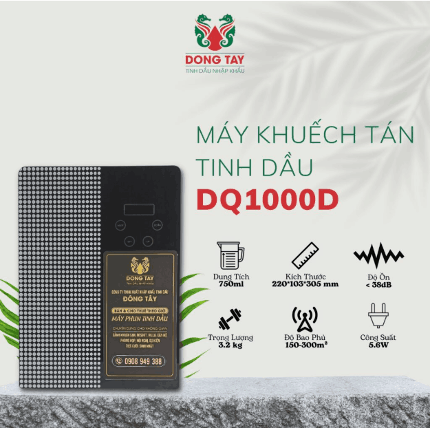 D&ograve;ng m&aacute;y khuếch t&aacute;n tinh dầu DQ1000d c&ocirc;ng nghệ cao