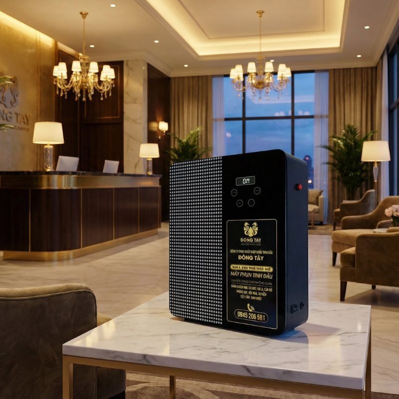 Máy phun tinh dầu sảnh khách sạn sang trọng Tinh Dầu Đông Tây