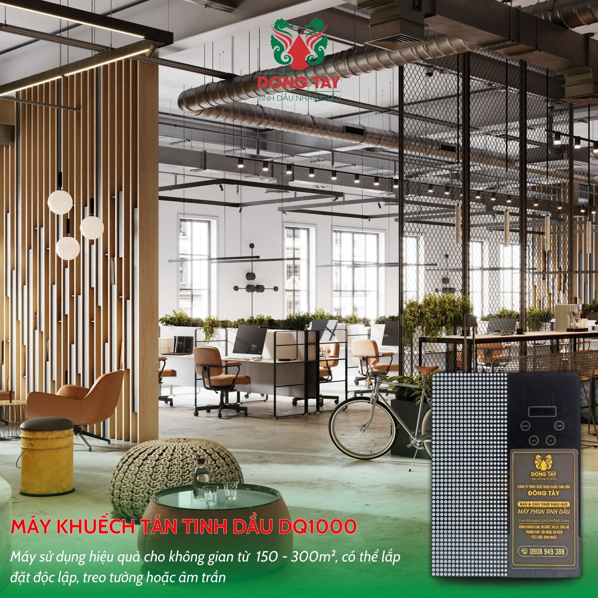 Máy khuếch tán tinh dầu DQ1000 hoạt động hiệu quả cho diện tích 150 - 300m² Máy khuếch tán tinh dầu DQ1000 hoạt động hiệu quả cho diện tích 150 - 300m²