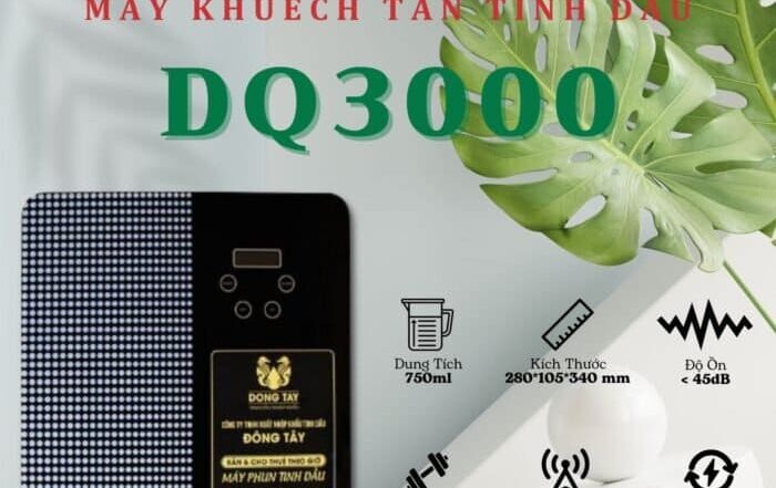 Model DQ3000 với công suất 22W tiết kiệm điện, độ bao phủ từ 300m² đến 500m² cho phân khúc tầm trung