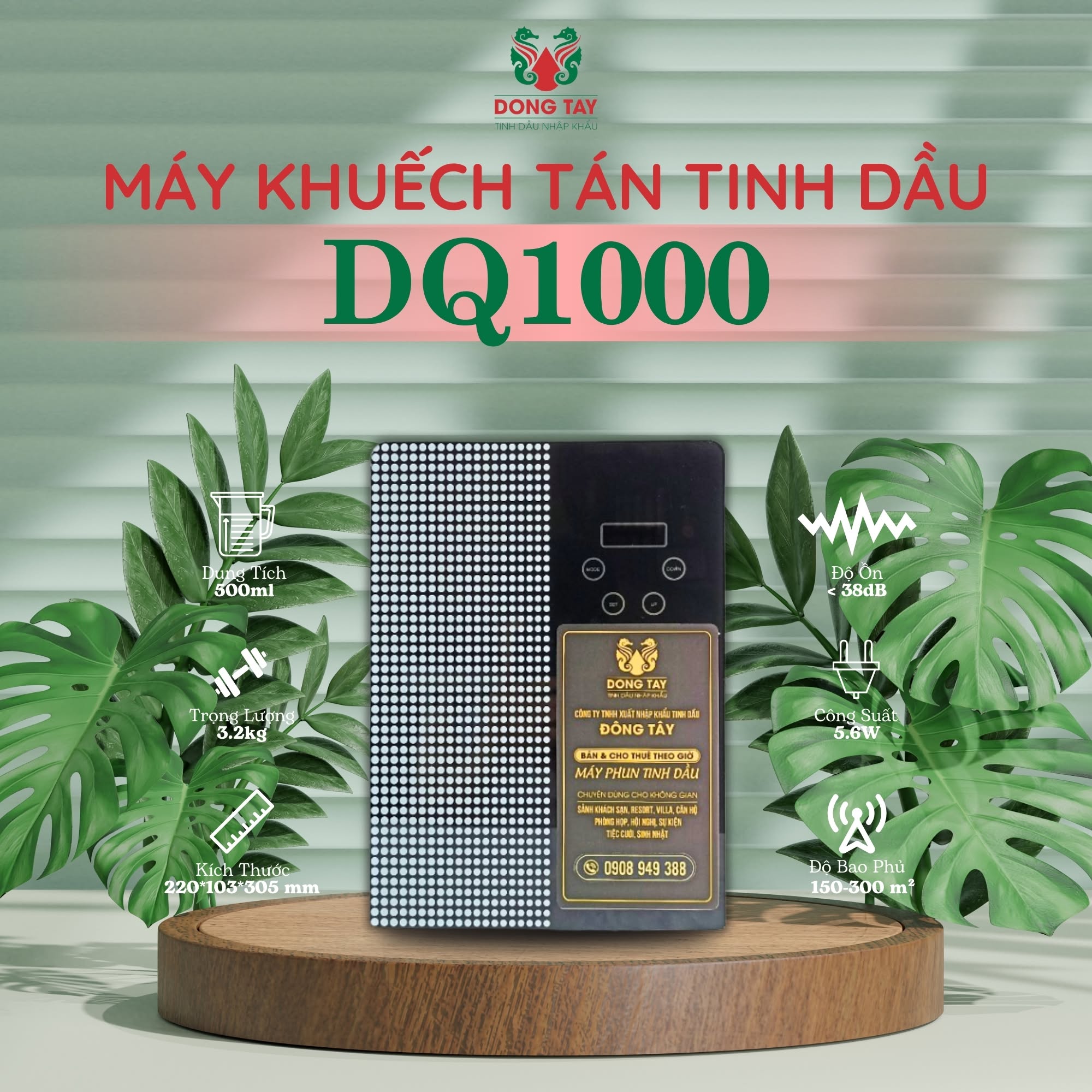 Máy khuếch tán tinh dầu công nghiệp DQ1000